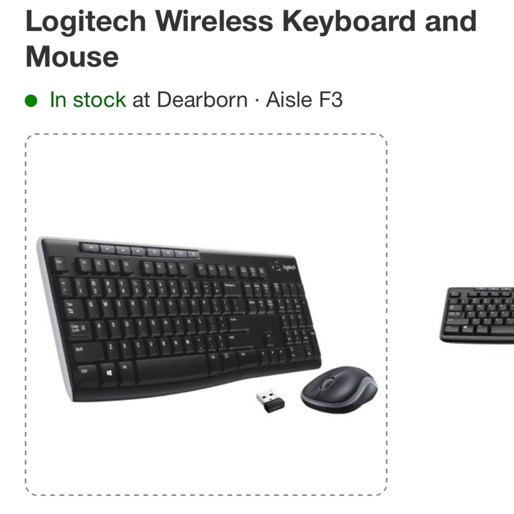 Logitech MK345 Wireless Keyboard and Mouse